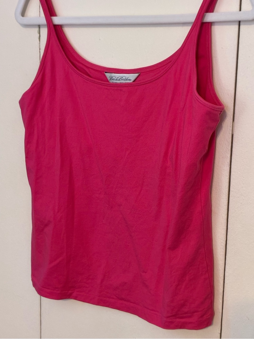 Brooks Brothers Women's Shocking Pink Cotton Tank Top